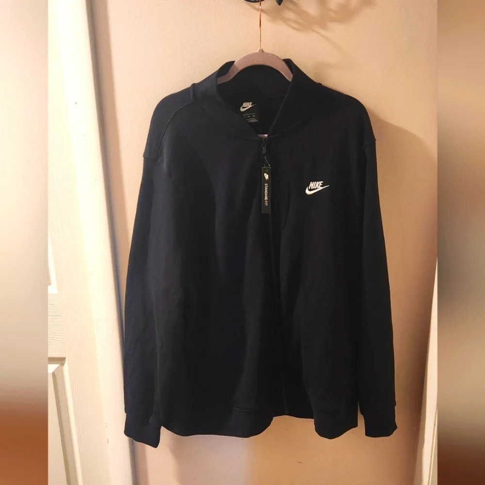 NIKE mens full zip black xxl